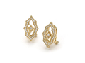 18kt yellow gold Gothic clip earring topper with .3 cts diamonds. Available in white, yellow, or rose gold.
